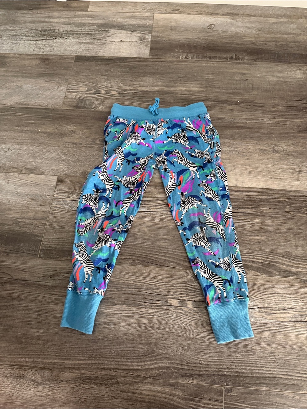 Bonds Blue Zebra Print Jogger Pants
